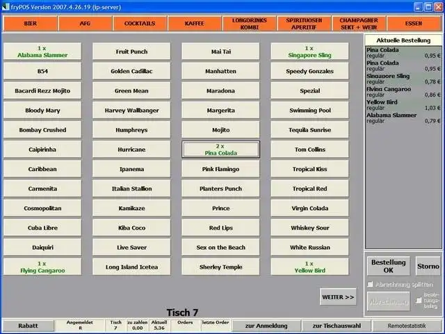 Download web tool or web app fryPOS