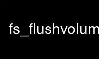 Run fs_flushvolume in OnWorks free hosting provider over Ubuntu Online, Fedora Online, Windows online emulator or MAC OS online emulator