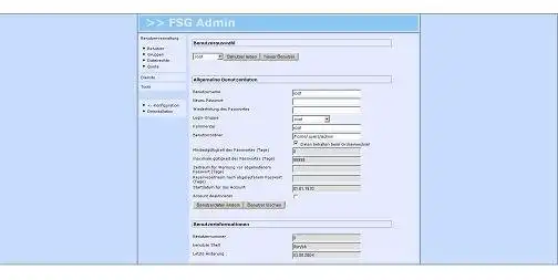 Web-Tool oder Web-App herunterladen FSG Free Web-Interface