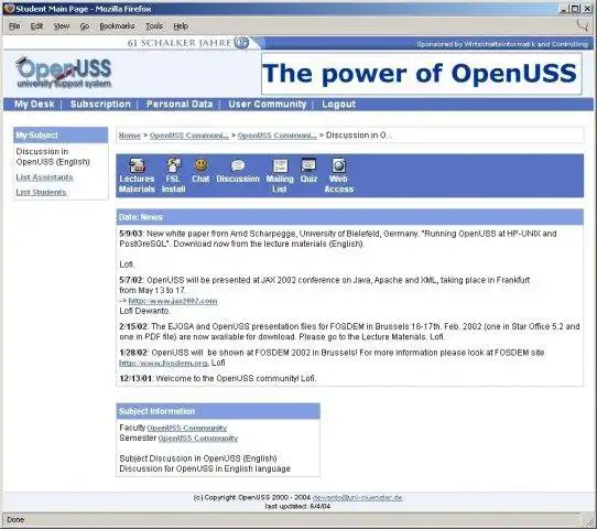 Download web tool or web app FSL - OpenUSS