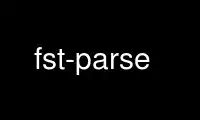 Run fst-parse in OnWorks free hosting provider over Ubuntu Online, Fedora Online, Windows online emulator or MAC OS online emulator