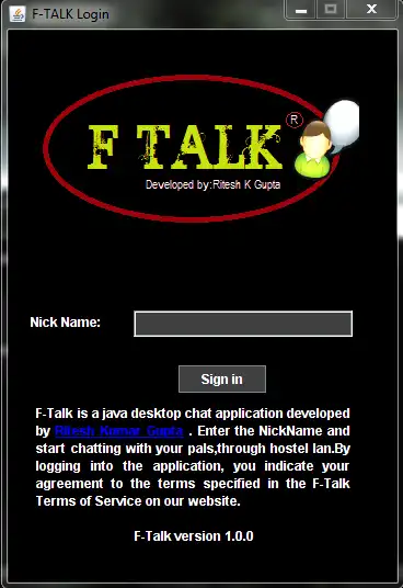 Unduh alat web atau aplikasi web FTALK