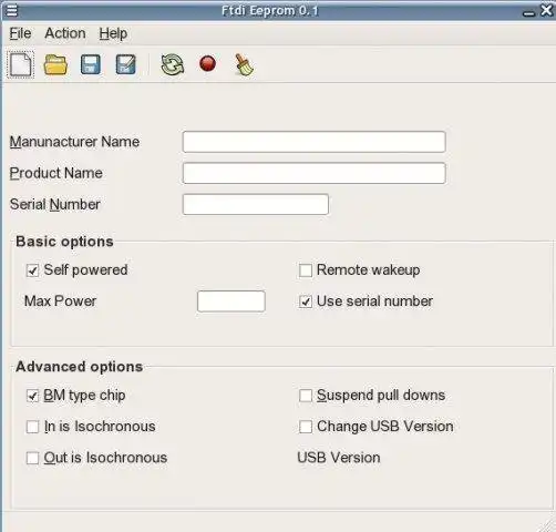 ดาวน์โหลดเครื่องมือเว็บหรือเว็บแอป FTDI EEPROM GUI โปรแกรมเมอร์