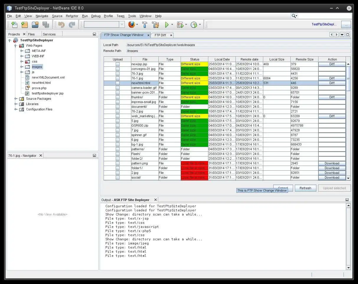 Mag-download ng web tool o web app Ftp Site Deployer