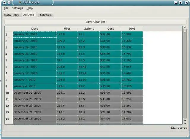 Scarica lo strumento web o l'app web Fuel Manager