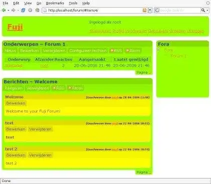 Download webtool of webapp Fuji Forum