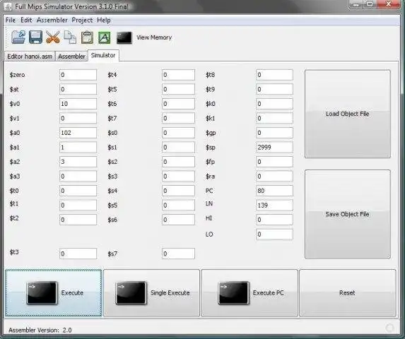 Download web tool or web app full mips simulator