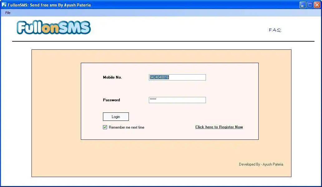 Download web tool or web app FullonSMS software