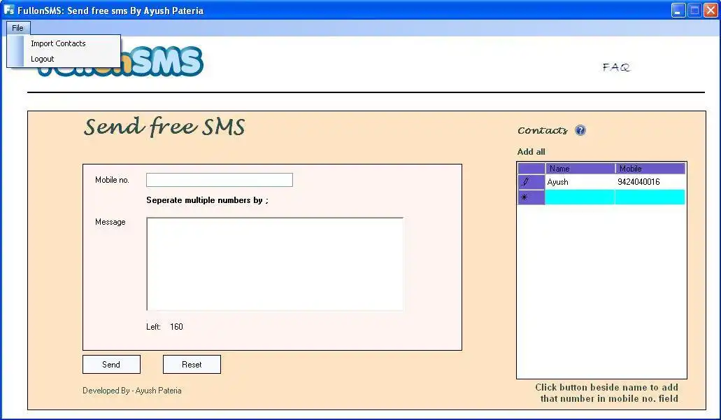 Download web tool or web app FullonSMS software