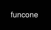 উবুন্টু অনলাইন, ফেডোরা অনলাইন, উইন্ডোজ অনলাইন এমুলেটর বা MAC OS অনলাইন এমুলেটরের মাধ্যমে OnWorks বিনামূল্যে হোস্টিং প্রদানকারীতে funcone চালান