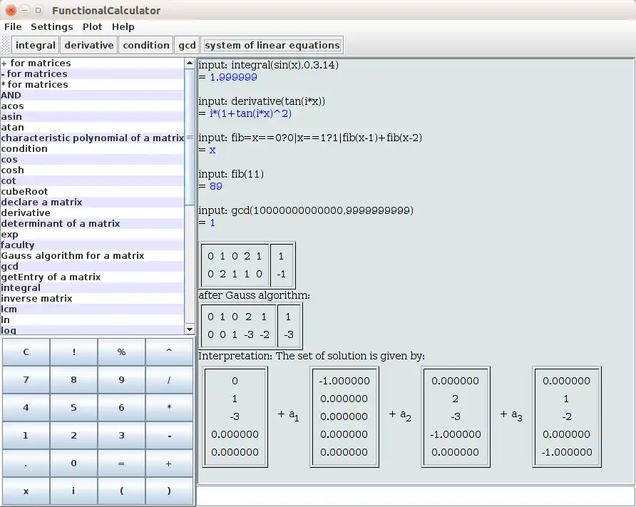 Download web tool or web app FunctionalCalculator