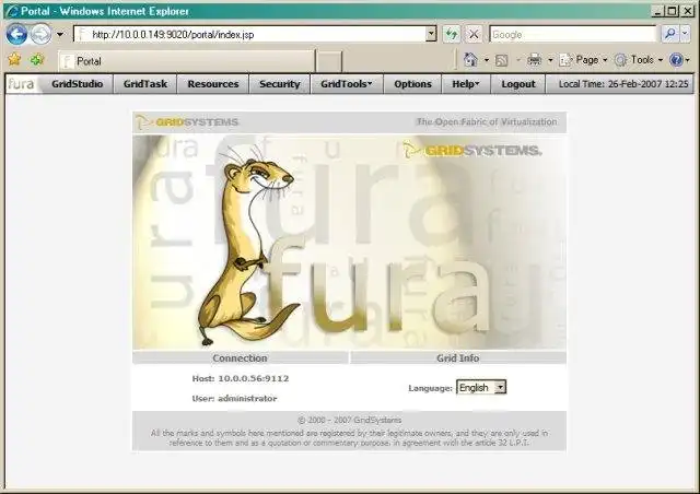 Download web tool or web app fura ( Grid Middleware )