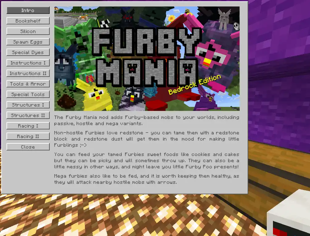 웹 도구 또는 웹 앱 다운로드 Furby Mania Bedrock