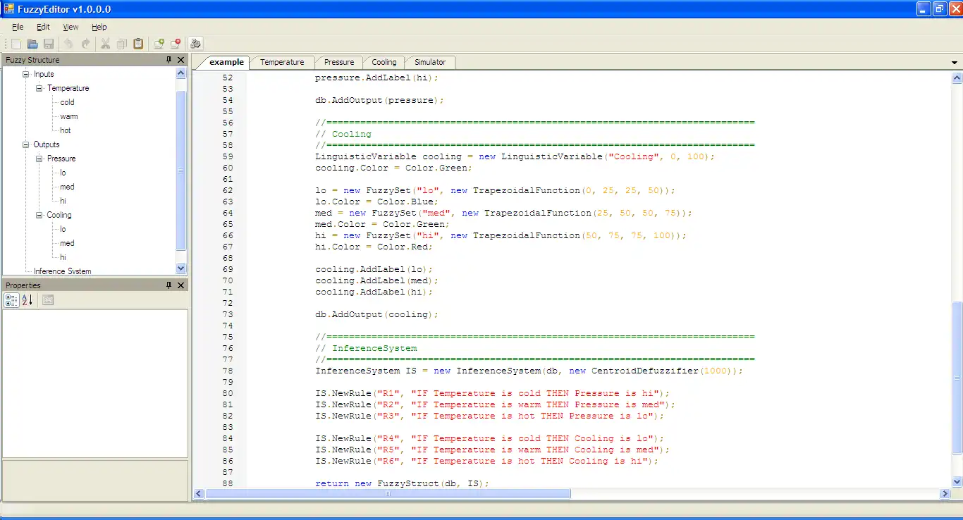 Download web tool or web app FuzzyEditor to run in Windows online over Linux online