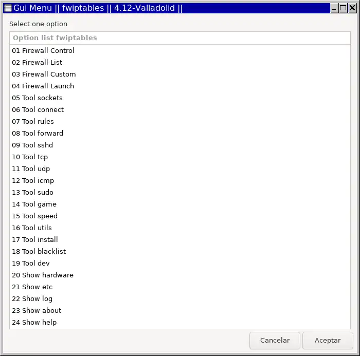 Download web tool or web app fwiptables firewall shield ssh