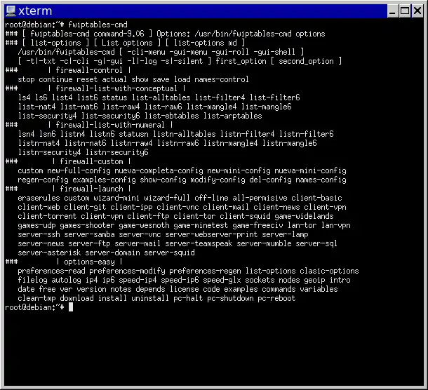 Descargue la herramienta web o la aplicación web fwiptables. Cortafuegos con iptables.