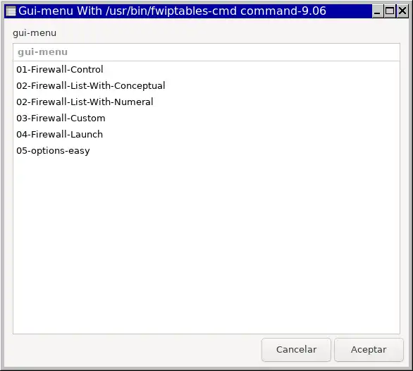 Descargue la herramienta web o la aplicación web fwiptables. Cortafuegos con iptables.