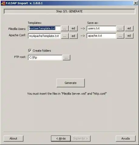 Download web tool or web app fzldap