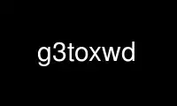 Run g3toxwd in OnWorks free hosting provider over Ubuntu Online, Fedora Online, Windows online emulator or MAC OS online emulator