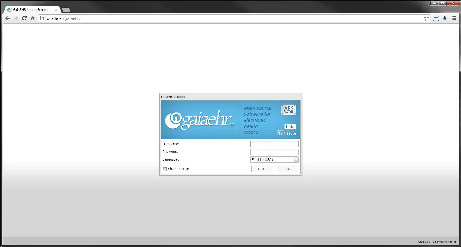Download web tool or web app GaiaEHR
