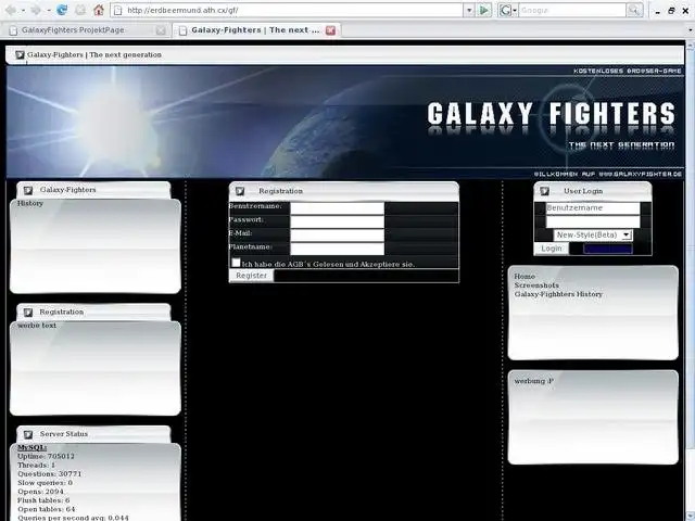 ابزار وب یا برنامه وب GalaxyFighters را برای اجرا در لینوکس به صورت آنلاین دانلود کنید