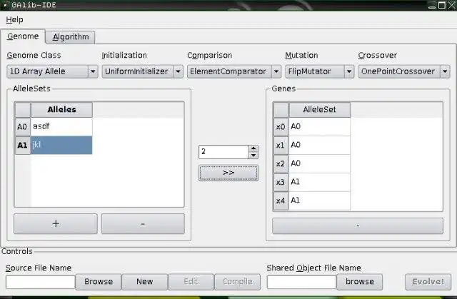 Download web tool or web app GAlib-IDE