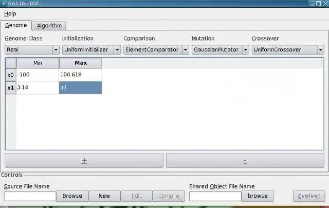 Download web tool or web app GAlib-IDE