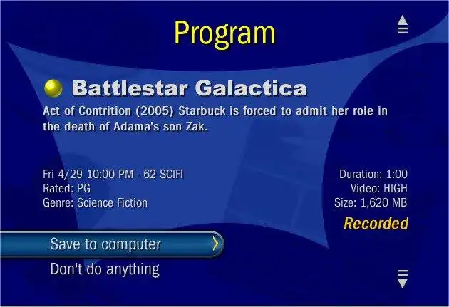 ดาวน์โหลดเครื่องมือเว็บหรือเว็บแอป Galleon TiVo Media Server เพื่อทำงานใน Windows ออนไลน์ผ่าน Linux ออนไลน์