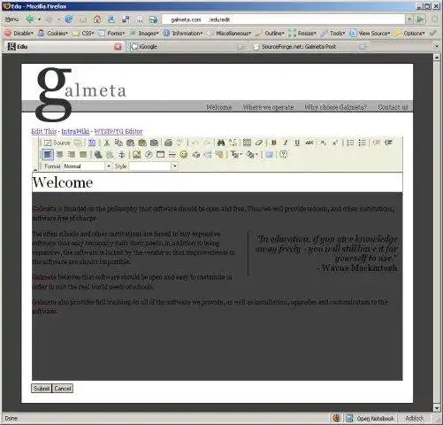 Download web tool or web app Galmeta Post