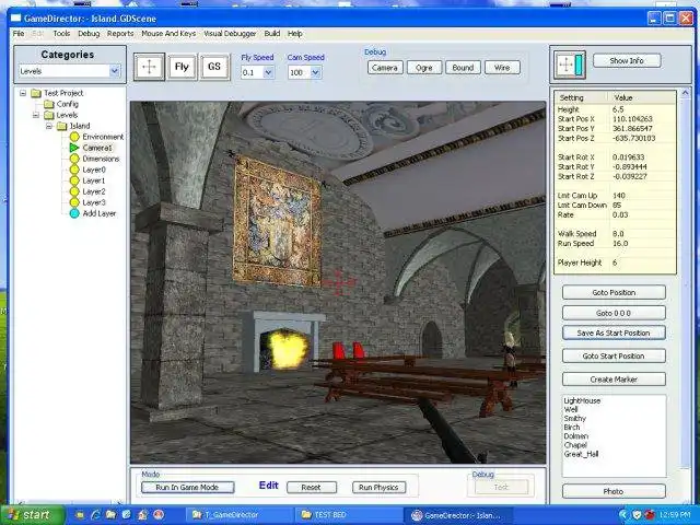 Download web tool or web app GameDirector to run in Windows online over Linux online