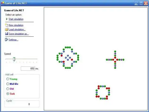 Download web tool or web app Game of Life.NET