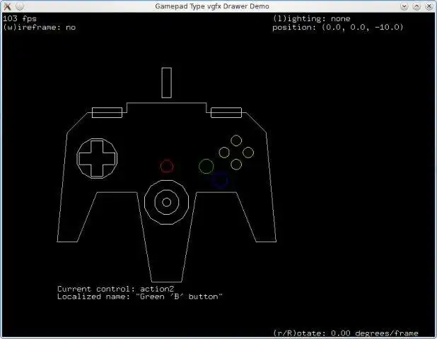 Download web tool or web app Gamepad OpenGL Sample to run in Windows online over Linux online
