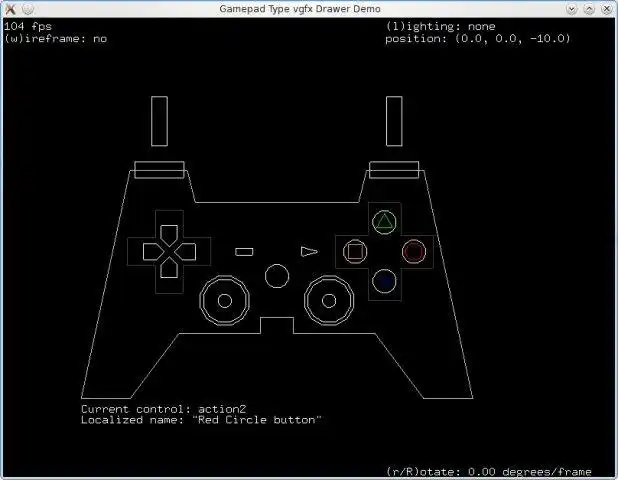 Загрузите веб-инструмент или веб-приложение Gamepad OpenGL Sample для запуска в Windows онлайн через Linux онлайн