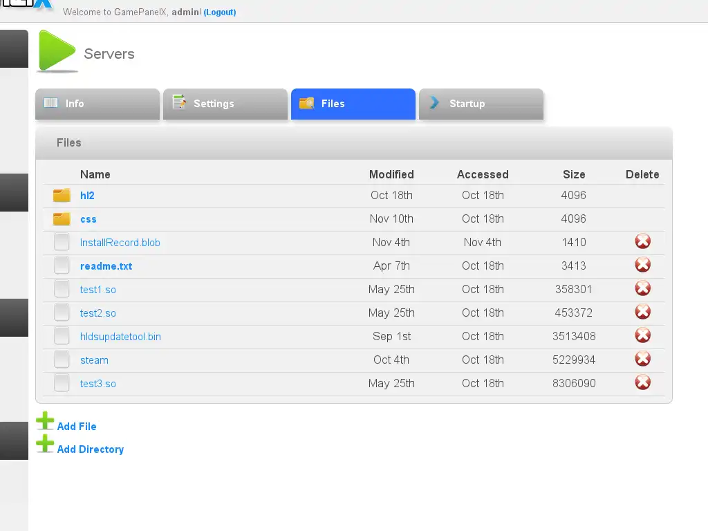 Download web tool or web app GamePanelX