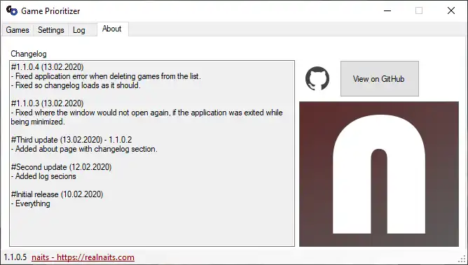 Download web tool or web app Game Prioritizer