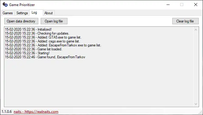 Download web tool or web app Game Prioritizer