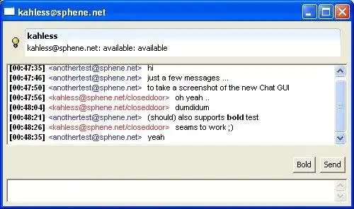 Download webtool of webapp Gamers Own Instant Messenger