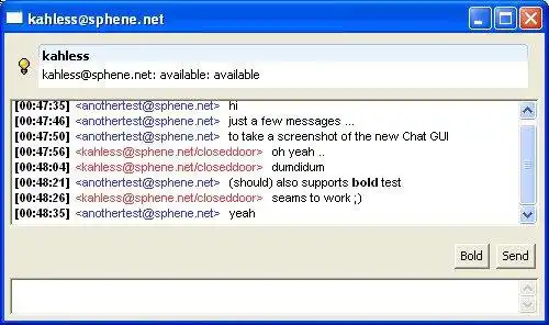 Download web tool or web app Gamers Own Instant Messenger to run in Windows online over Linux online