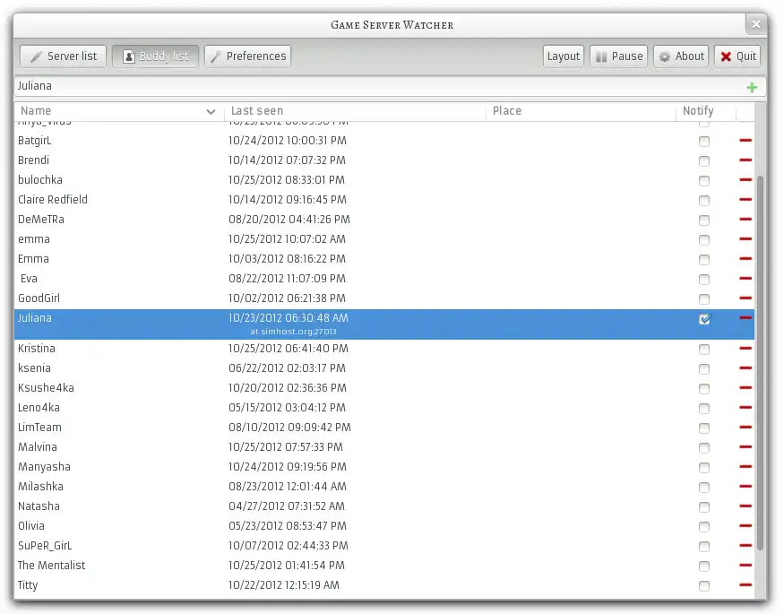Download web tool or web app Game Server Watcher to run in Linux online