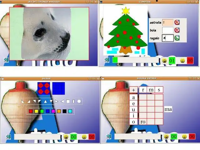 Scarica lo strumento web o l'app web Giochi per la scuola materna francese da eseguire in Linux online