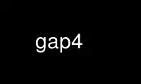 Run gap4 in OnWorks free hosting provider over Ubuntu Online, Fedora Online, Windows online emulator or MAC OS online emulator