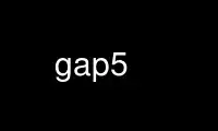 Запустите gap5 в бесплатном хостинг-провайдере OnWorks через Ubuntu Online, Fedora Online, онлайн-эмулятор Windows или онлайн-эмулятор MAC OS