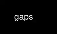 Magpatakbo ng mga gaps sa OnWorks na libreng hosting provider sa Ubuntu Online, Fedora Online, Windows online emulator o MAC OS online emulator