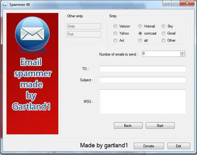 Download web tool or web app Gartland1 Spammer v2