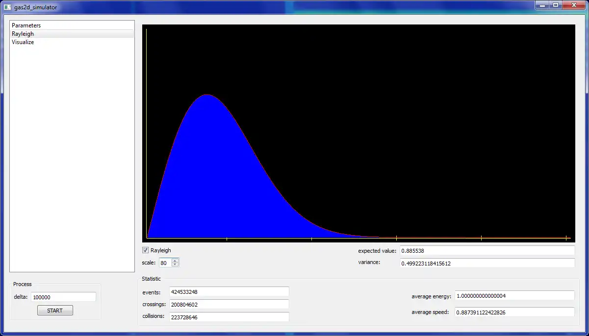 Download web tool or web app Gas 2D Simulator to run in Linux online