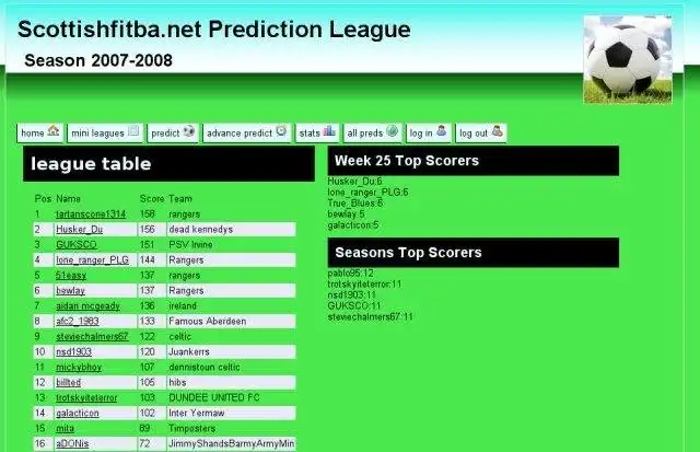 Download web tool or web app Gatito Prediction League