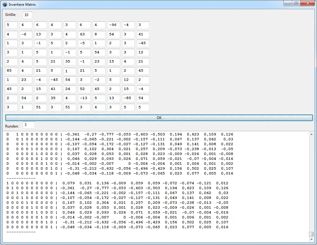 Download web tool or web app Gauss–Jordan elimination