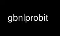 הפעל את gbnlprobit בספק אירוח חינמי של OnWorks על Ubuntu Online, Fedora Online, אמולטור מקוון של Windows או אמולטור מקוון של MAC OS