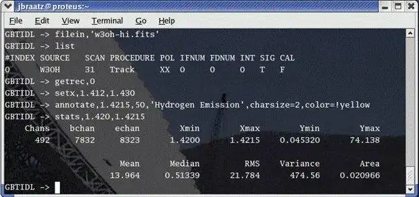 Download web tool or web app GBTIDL