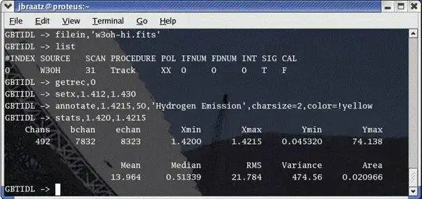 Download web tool or web app GBTIDL to run in Linux online